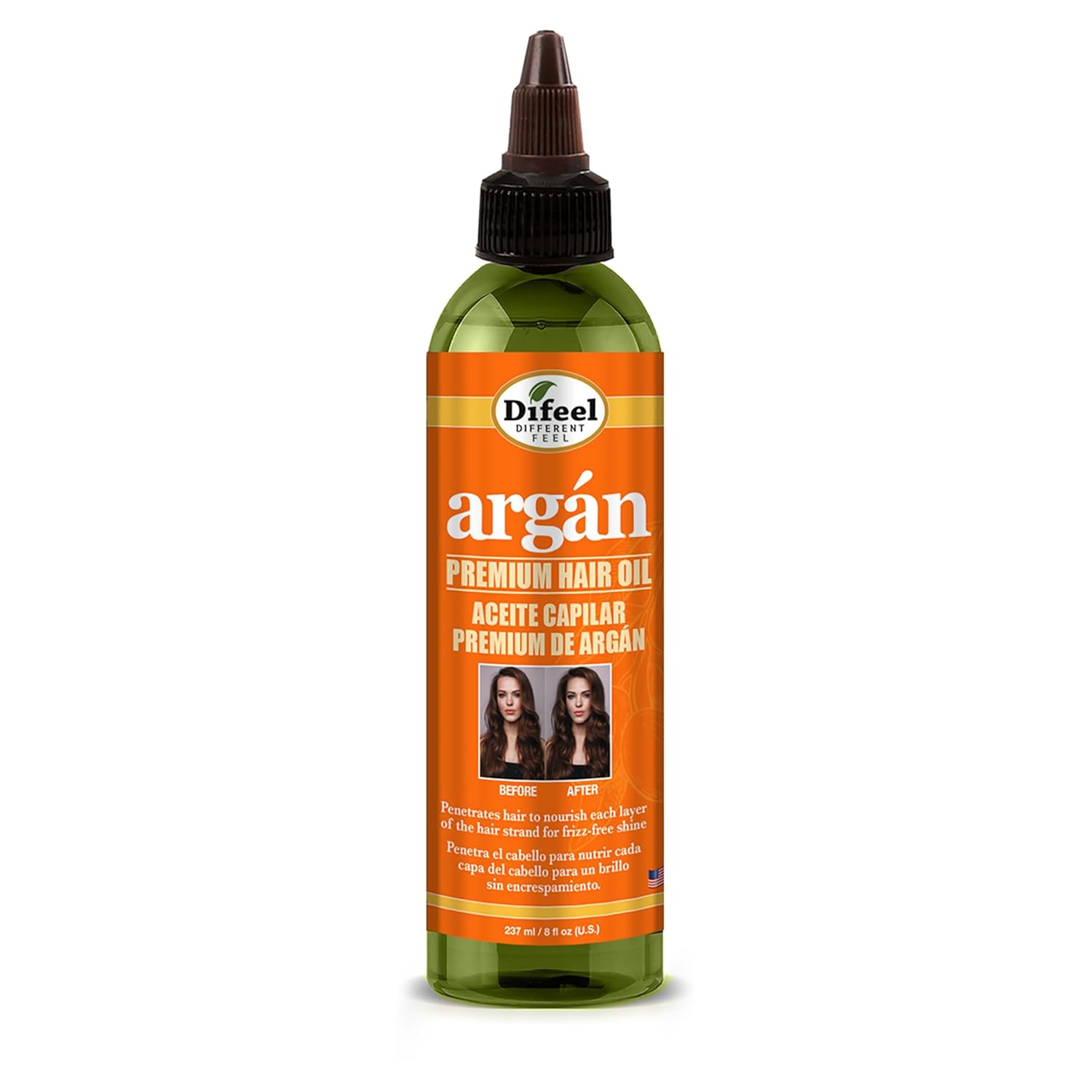 Difeel Argan Hydrating Premium Hair Oil 8 Oz. - Hair Oil For Dry Hair And Natural Hair Oil Treatment