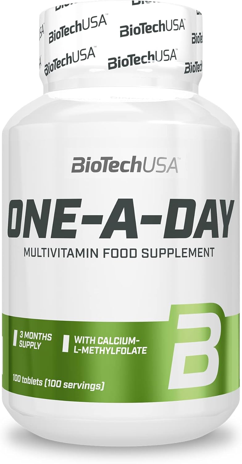 Biotechusa One-A-Day Kids | Flavoured Food Supplement Multivitamin | Chewable Tablet | With Minerals And Sweetener | From 4 Years Of Age | 90 Tablet, Strawberry-Raspberry