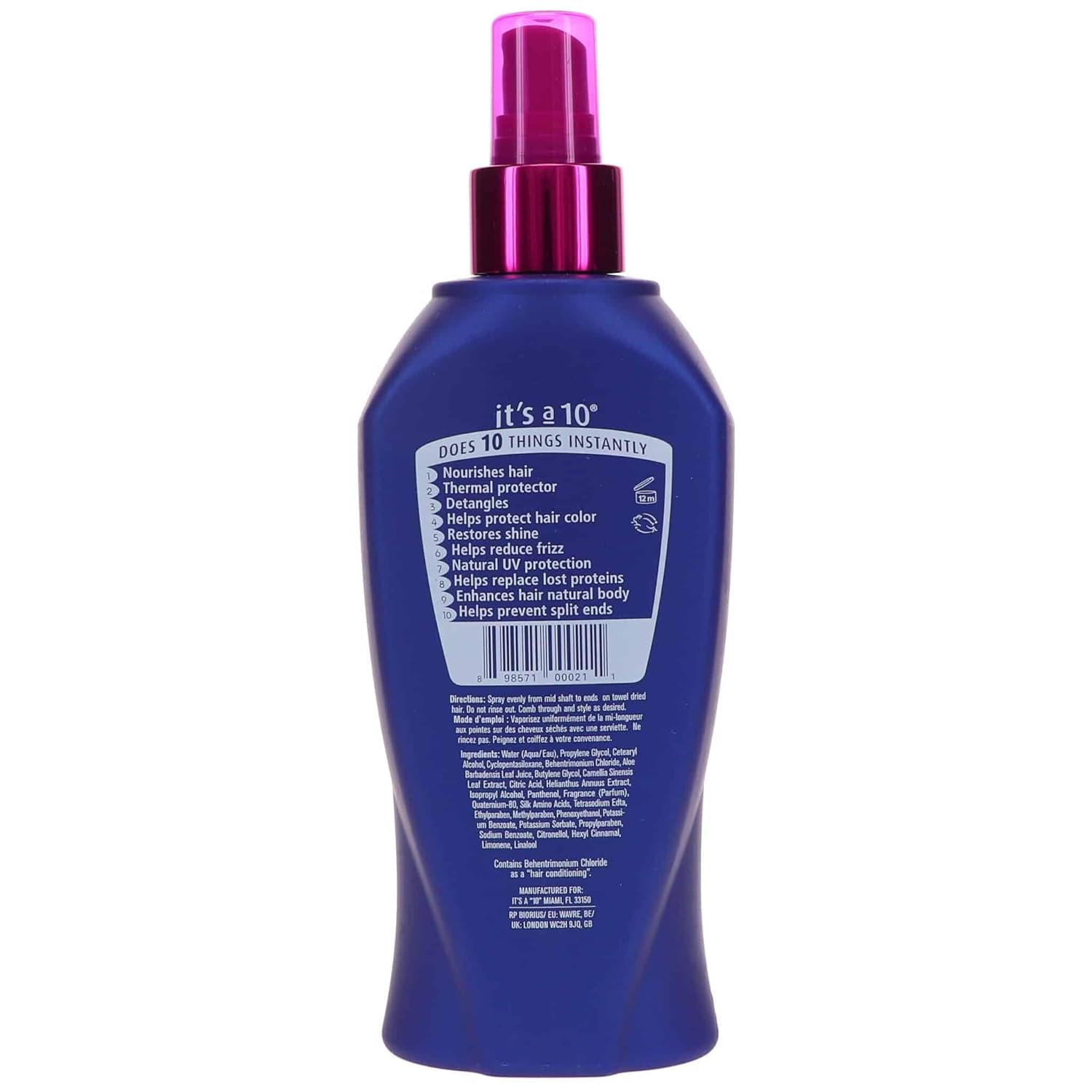 It's a 10 Haircare Miracle Leave-In product, 10 fl. oz. : Tools & Home Improvement