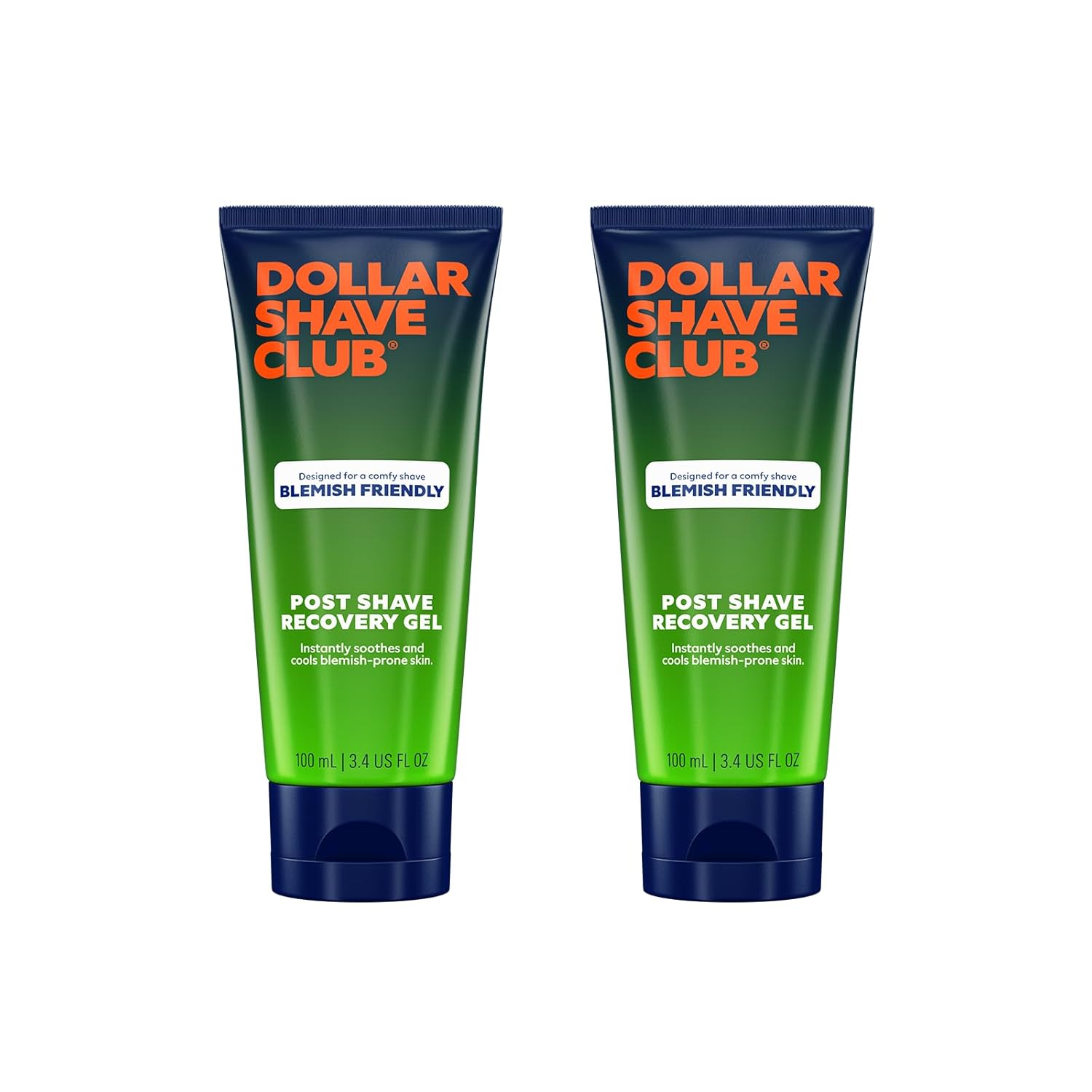 Dollar Shave Club | Blemish Friendly Post Shave Recovery Gel 2Ct. | A Soothing And Cooling Post Shave Balm Suitable For Blemish Prone Skin, Moisturizing Aftershave Lotion With Antioxidants & Vitamins