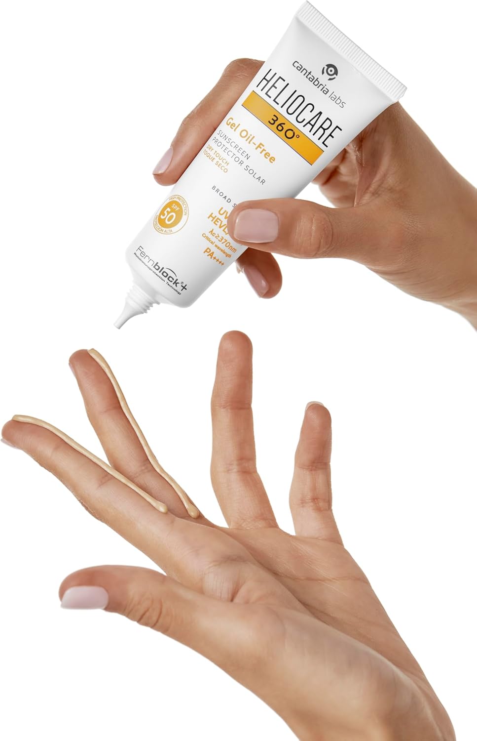 Heliocare 360 Oil-Free Gel Spf 50 50Ml / Gel Sunscreen For Face/Daily Uva Uvb Visible Light Infrared-A Anti-Ageing Sun Protection/Combination Oily And Normal Skin/Matte Finish