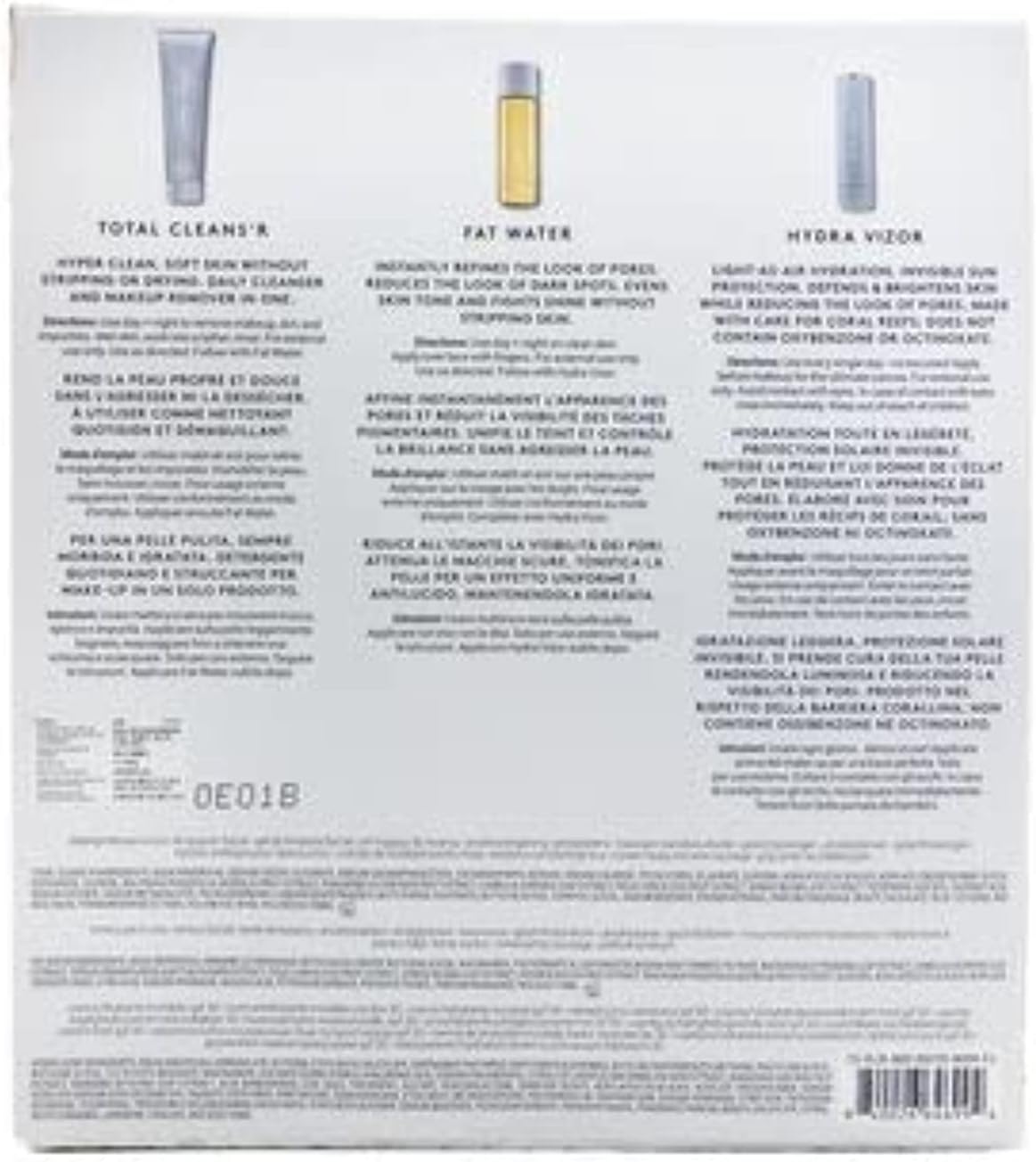 Fenty Beauty Start'R Travel Gift Set 45Ml Total Cleans'R + 50Ml Fat Water + 30Ml Hydra Vizor