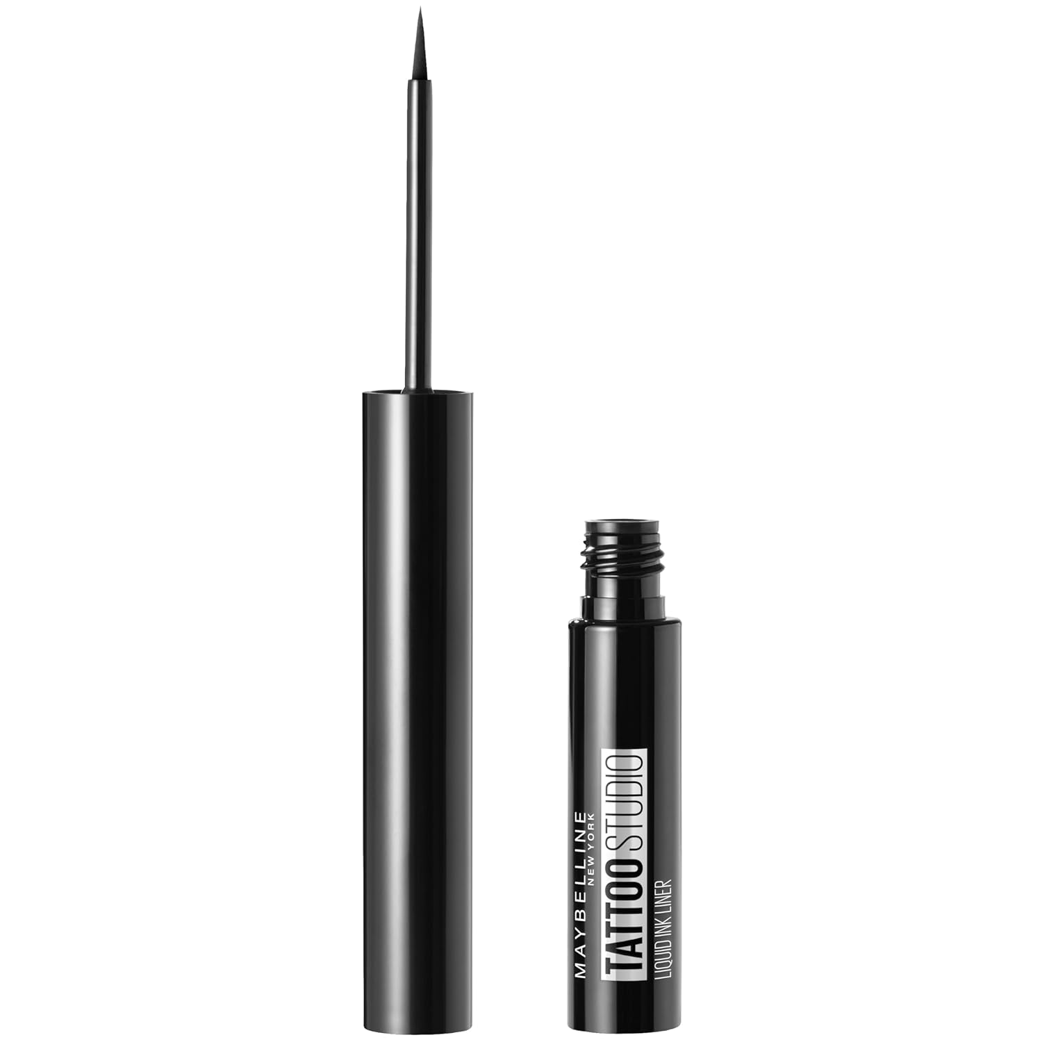 Maybelline New York Tattoostudio Liquid Ink Eyeliner, Ink Black, 0.08 Fl. Oz