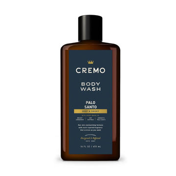 Cremo Rich-Lathering Palo Santo Body Wash For Men, Notes Of Bright Cardamom, Dry Papyrus And Aromatic Palo Santo, 16 Fl Oz