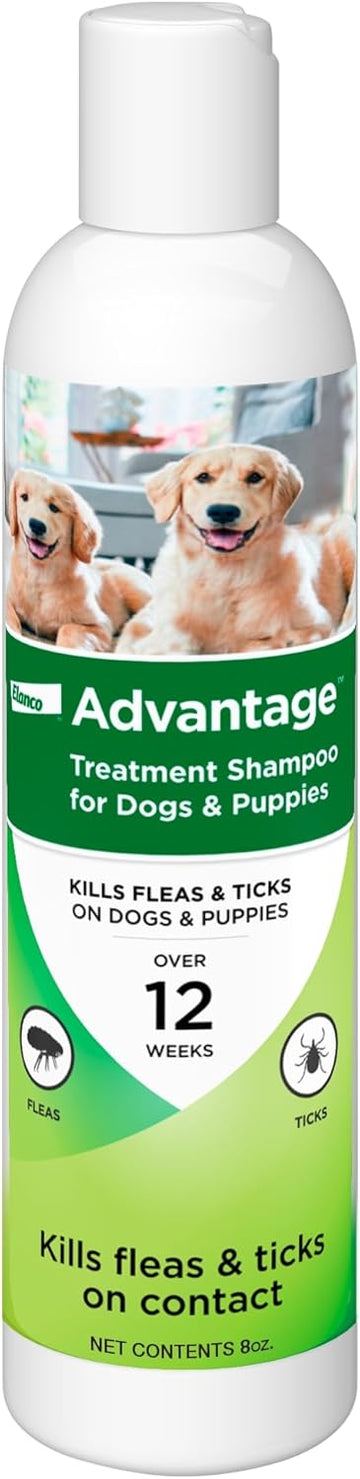 Advantage Dog Flea & Tick Shampoo For Puppies & Adult Dogs | Kills Fleas & Ticks | 8 Oz