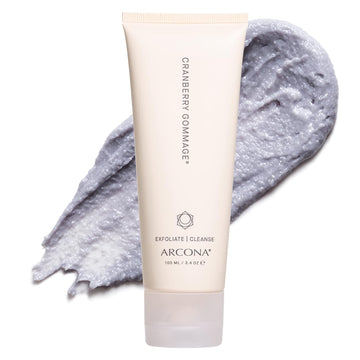 Arcona Cranberry Gommage – Purifying Scrub To Exfoliate And Unclog Pores - Brighten, Tone, And Resurface Skin With Zeolite, Blueberry - Natural Face Exfoliator, 3.4 Oz