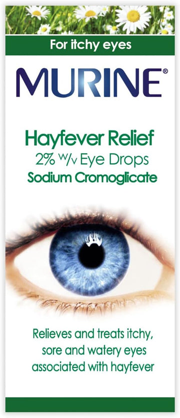Murine Hayfever Eye Drops, Hayfever Treatment For Itchy And Painful Eyes, Anti-Inflammatory Eye Drops 10Ml
