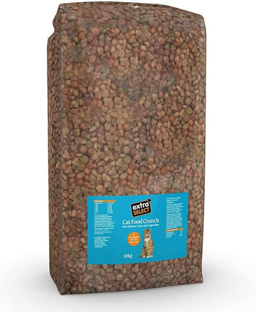 Extra Select Complete Dry Cat Food: Fish Mix Cat Biscuits (Salmon, Tuna, & Veg) - Nutritionally Balanced Dried Kibble for Adult & Senior Cats - Bulk Food 10kg?03ESCMF