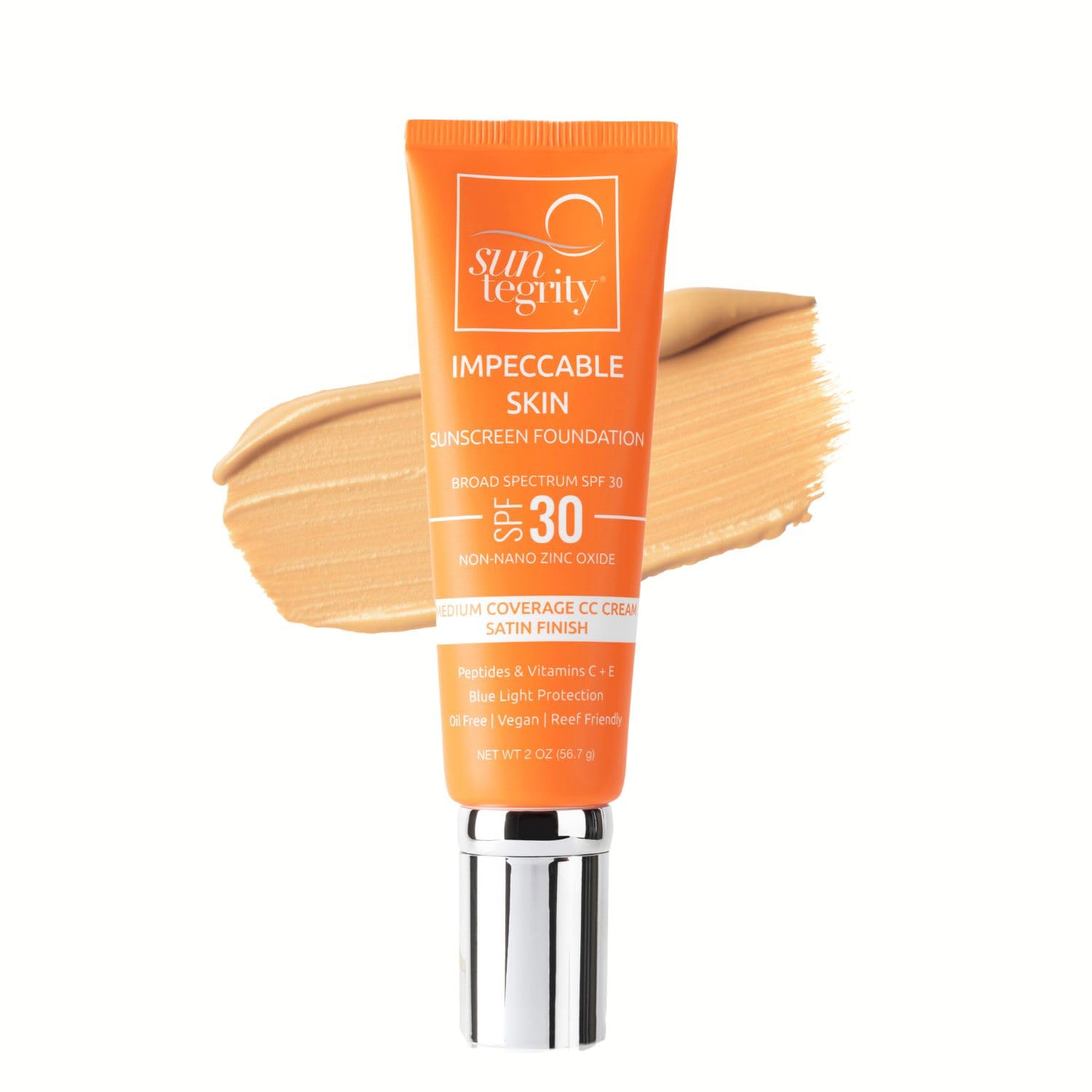 Suntegrity Impeccable Skin - Tinted Sunscreen, Broad Spectrum Spf 30 (Tan) - 2Oz