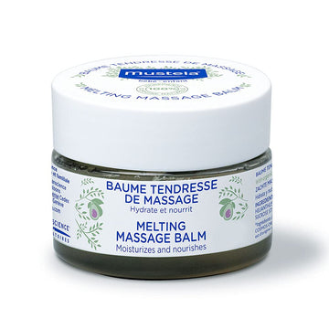 Mustela Baby Massage Balm - Luxurious Melting Balm With Natural Avocado & Sunflower Oil - Vegan & Alcohol-Free - 3.17 Oz