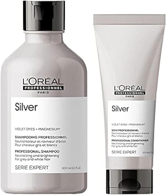 L'Oreal Professionnel Serie Expert Duo Silver Shampoo 300Ml And Conditioner 200Ml