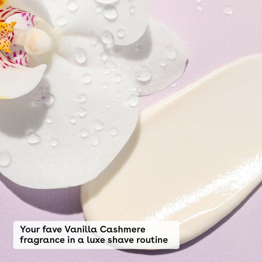 Eos Vanilla Cashmere Skin Collection 3-Step Bundle - Pre-Shave Scrub, Butter, Post-Shave Body Cream