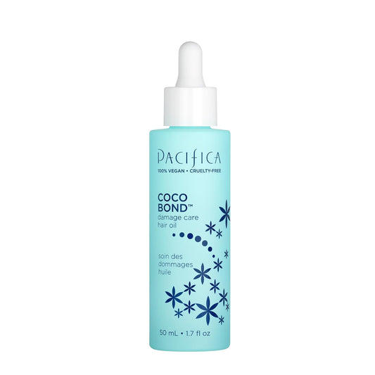 Pacifica Beauty, Coco Bond Hair Oil, Tame Flyaways, Overnight Treatment With Vitamins, Peptides, Moisturizing Repair For Glossy, Smooth, Silicone-Free, Vegan Hair