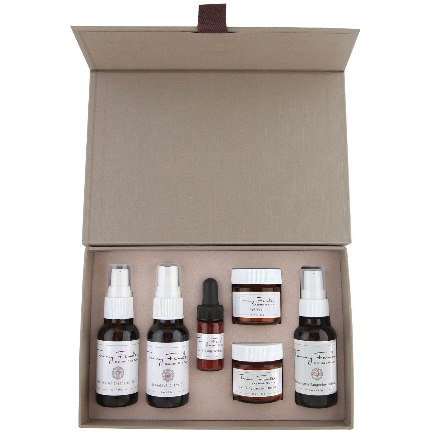 Tammy Fender - Purifying At-Home Facial Treatment Kit | Natural, Organic, Cruelty Free, Non-Toxic Spa-Like Skincare | Detoxify, Cleanse, Nourish (6 Piece Set) : Beauty & Personal Care
