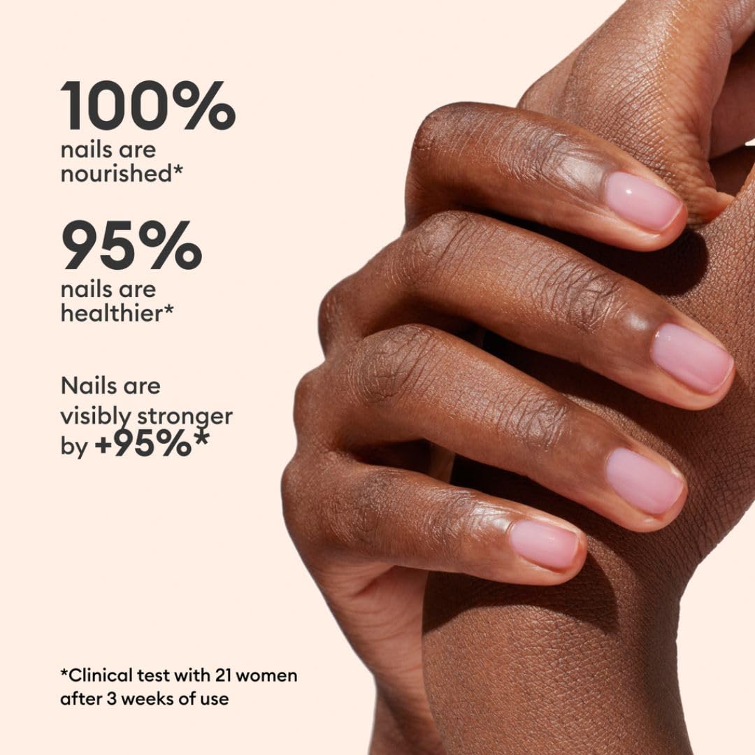 Manucurist Active Plump Nail Polish & Care - Collagen & Peach Extract - No Lamp - Nail Hydrator With Ultra-Glossy Baby Rose Shimmer For Instant Plumping Effect - Nail Volumizer - Vegan & Plant-Based : Beauty & Personal Care