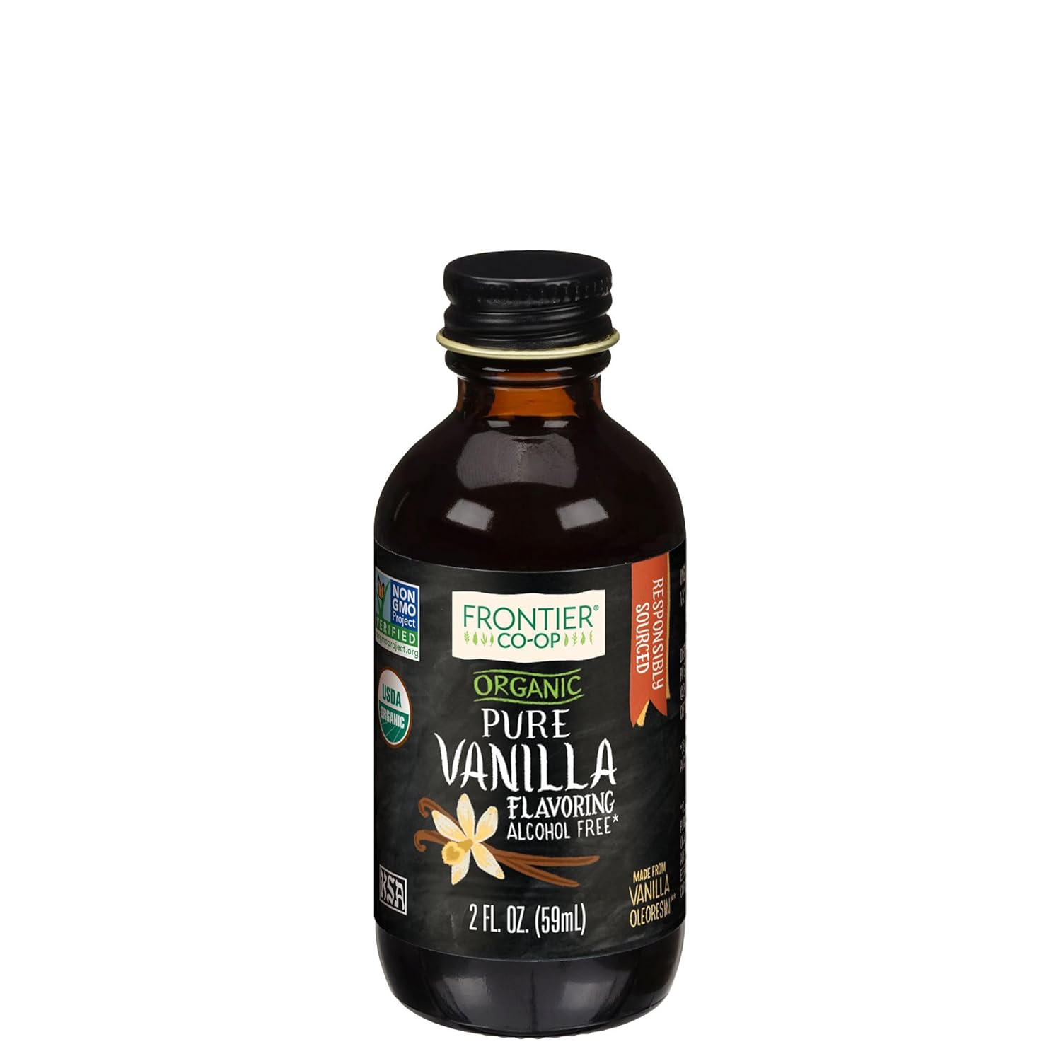 Frontier Vanilla Flavoring, Organic, 2 Fl Ounce