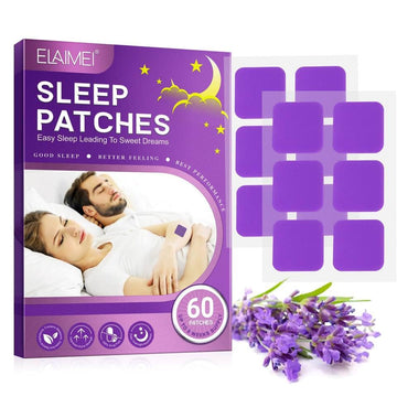 Elaimei 60 pcs Sleep Patches Set, Supports Rest and Rejuvenation for Travel, Jet Lag, and Insomnia, Men and Women