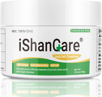 Jock Itch Cream, Extra Strength Jock Itch Treatment For Tinea Cruris, Tinea Corporis, Natural Relieves Itching, Burning, Chafing And Scaling, 3.53 Oz