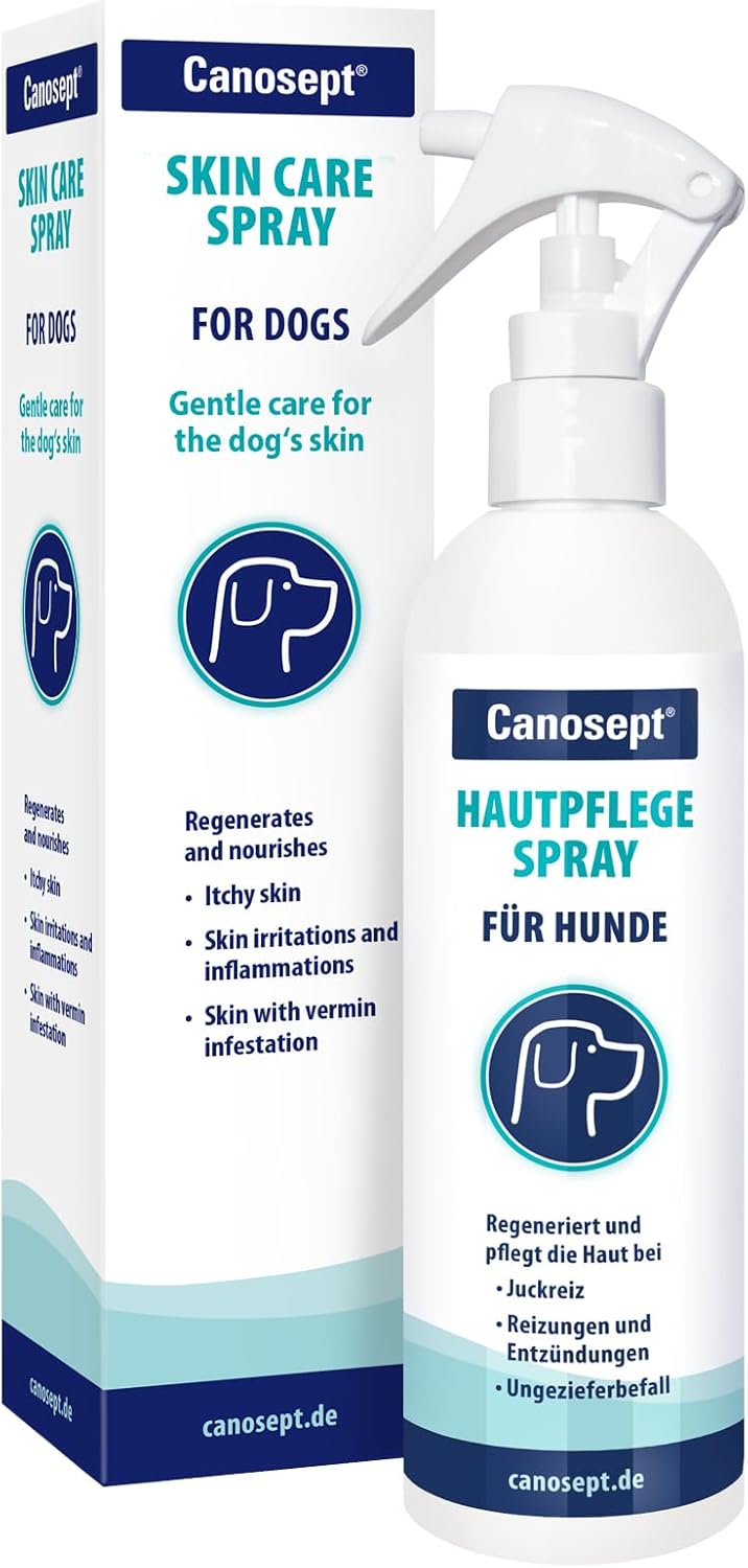 Canosept Skin Care Spray for Dogs 250ml - Regenerates and nourishes the skin - natural and particularly mild - Also suitable for long coat?250658