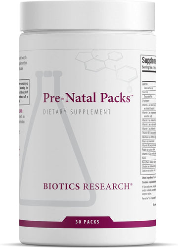 Biotics Research Pre Natal Packs Pre Natal Nutrition Support. Post Natal Formula. Includes Omega3S. Iodine And Folate. Nutritional Needs For Pregnant, Lactating And Women Wishing To Conceive. 60Pack