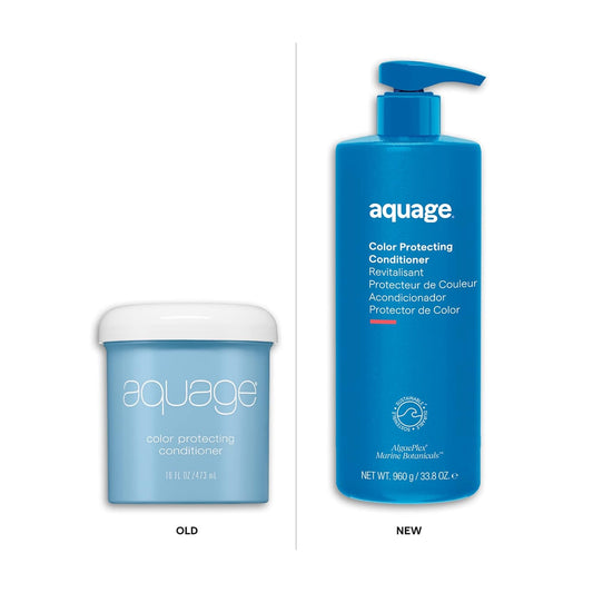 Aquage Color Protecting Conditioner, Deep-Penetrating Moisturizer Seals In Haircolor, Infused With Nutrient-Rich Sea Botanicals, Restores Hair And Adds Shine, 33.8 Oz