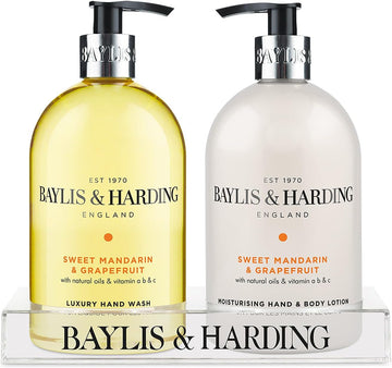 Baylis & Harding Sweet Mandarin & Grapefruit Hand Wash 5 Litre Refill (Pack Of 2, Total 10 Litres) - Vegan Friendly