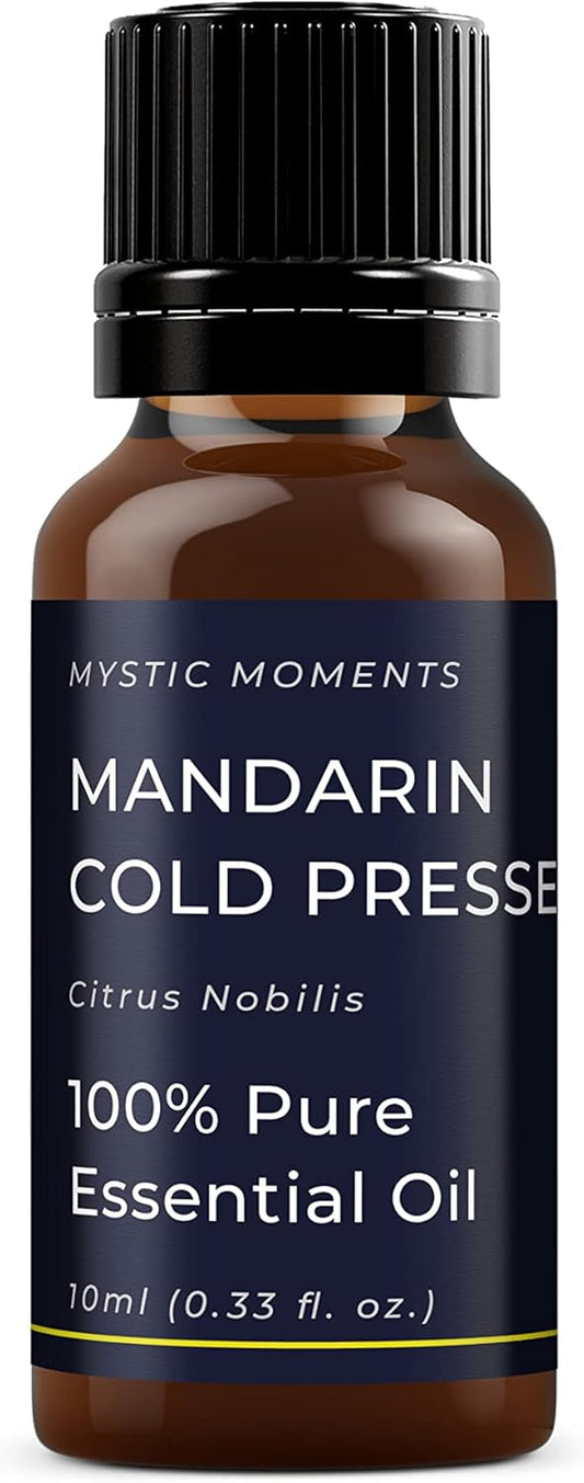 Mystic Moments | Mandarin Cold Pressed Essential Oil 10ml - Pure & Natural oil for Diffusers, Aromatherapy & Massage Blends Vegan GMO Free