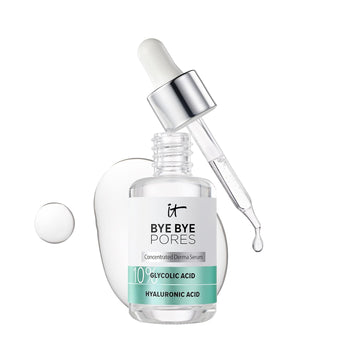 It Cosmetics Bye Pores 10% Glycolic Acid Serum - Visibly Minimizes In 1 Week & Exfoliates To Help Refine Skin’S Texture With Hyaluronic Vegan Formula Fl Oz