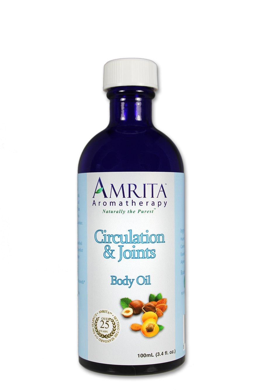 Amrita Aromatherapy: Circulation And Joints Massage & Body Oil With Pure And Therapeutic Grade Essential Oils Of Cypress And Juniper - Size: 100Ml : Health & Household