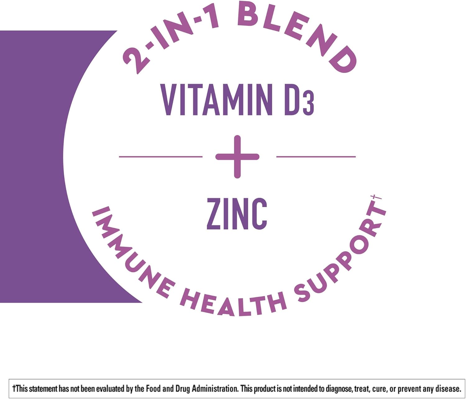 Nature Made Wellends Elderberry with ImmuneCare, Vitamin D3 and Zinc, with Elderberry avor, 30 Fast Dissolve Tablets