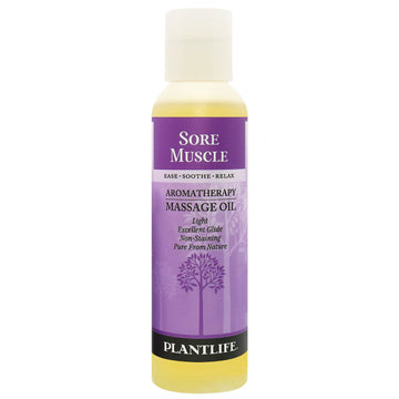 Plantlife Sore Muscle Massage Oil - Absorbs Deeply into The Skin and i