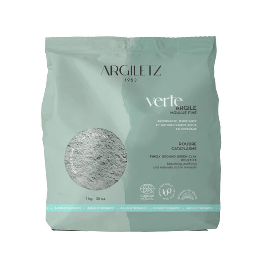 Argiletz Green Clay Surfine 2.2Lb/1Kg. 100% Sourced And Produced In France. : Beauty & Personal Care