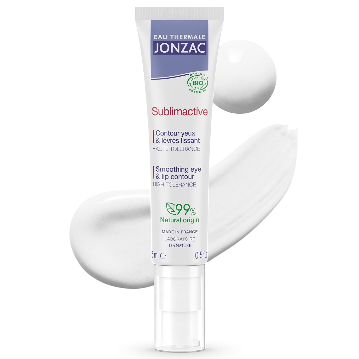 Sublimactive Organic Anti-Aging Eye & Lip Contour Cream - Reduces Fine Lines And Puffy Eyes - Dark Circles Reduced - Natural Skin Care - Safe For Sensitive Skin - 0.5 Fl Oz