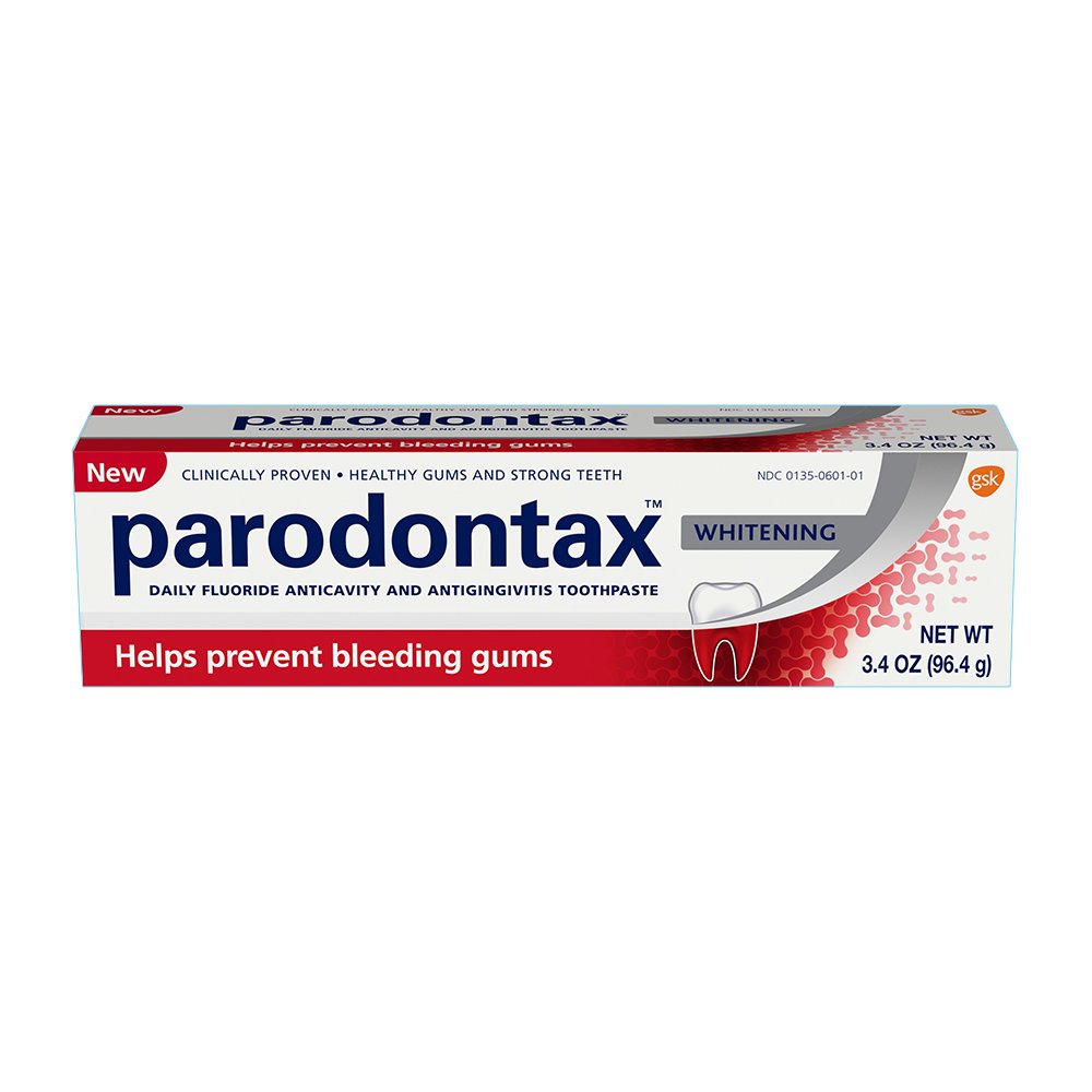 Parodontax Whitening Toothpaste For Bleeding Gums, 3.4 Ounce (Pack Of 6)