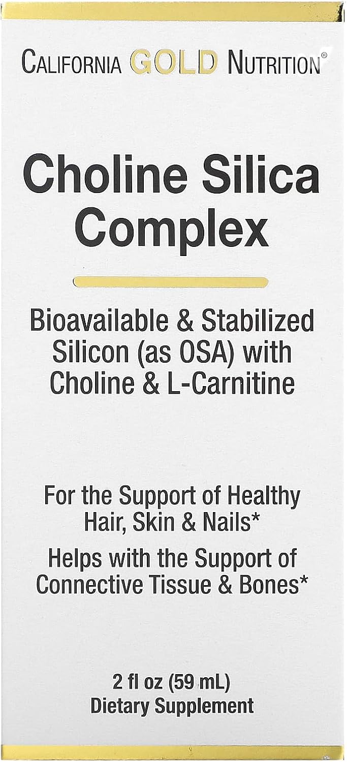 California Gold Nutrition Choline Silica Complex, 2 Fl Oz (59 Ml)