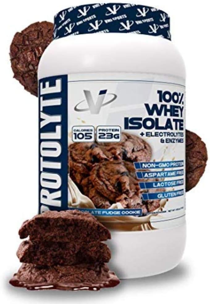 VMI Sports ProtoLyte Whey Isolate Protein Powder, Chocolate Fudge Cook