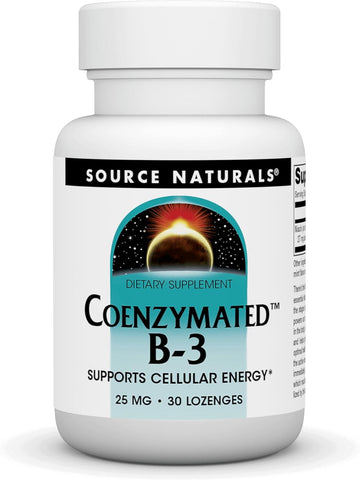 Source Naturals Coenzymated B-3 25MG, 30 Lozenges