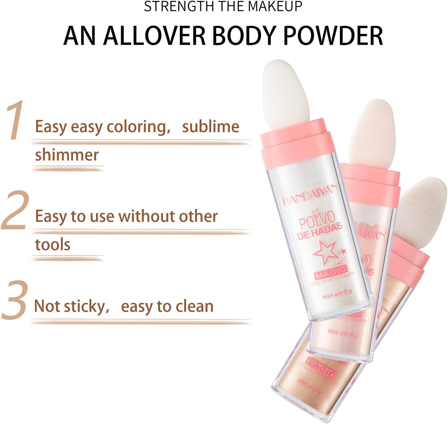 Highlight Patting Powder Facial High Light Blusher Sparkly Shimmer Natural High Gloss Powder For Face Body Hair Fairy High Light Patting Powder (White Moonbean) : Amazon.co.uk: Beauty