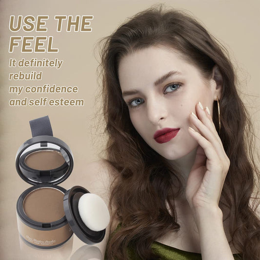 Sovoncare Instantly Hairline Powder-Maycheer Conceals Gray Hair Loss Shadow Coverage Magic Color Root Touch Up For Women & Men Light Auburn