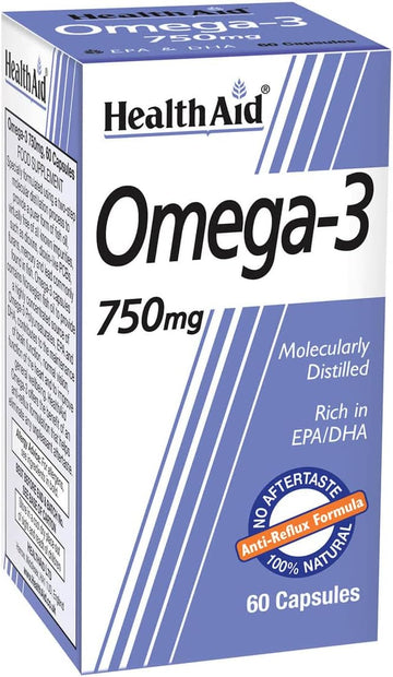 Healthaid Omega 3 750 Mg - 60 Capsules, (Pack Of 1)

200 Grams