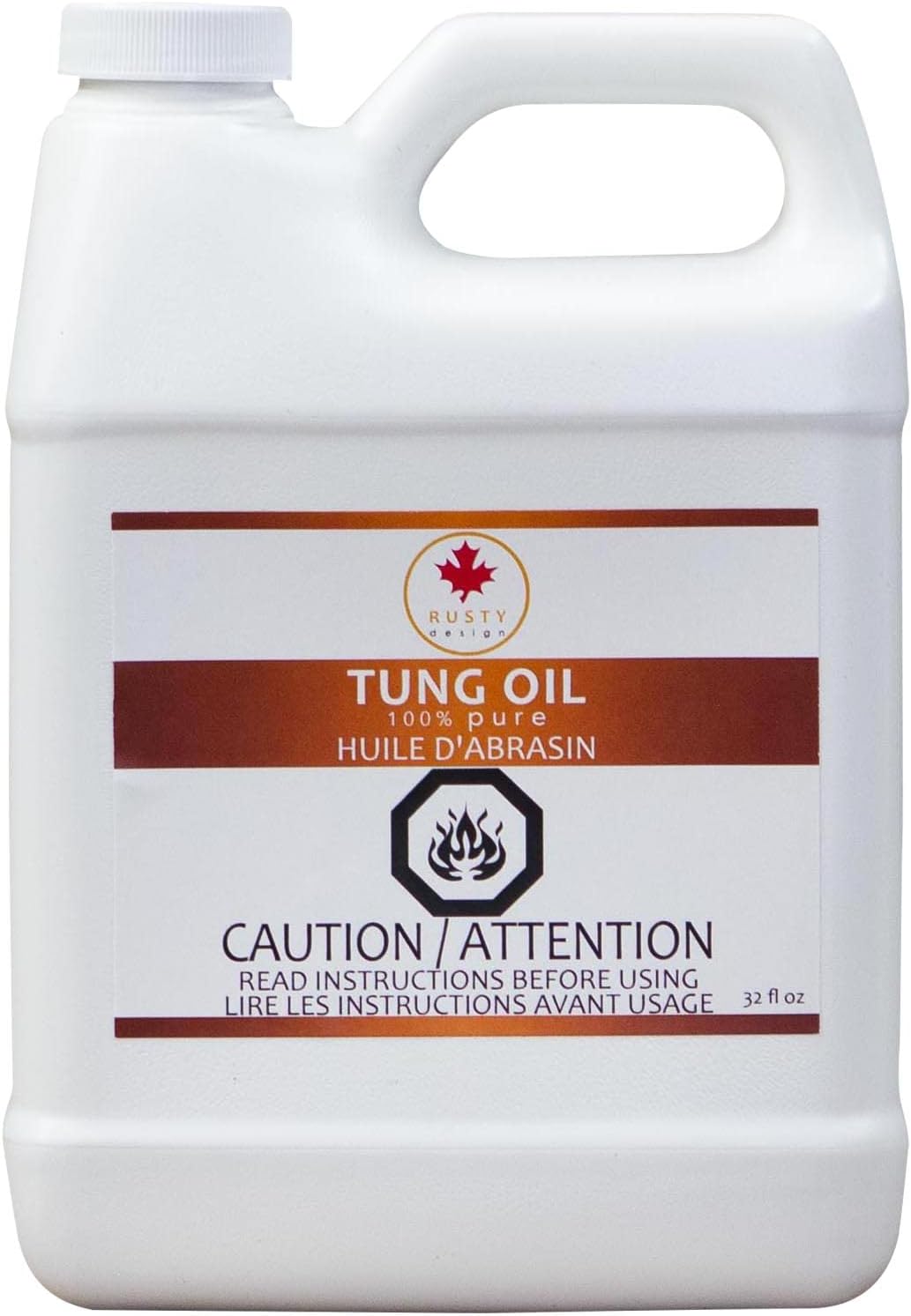 100% Pure Tung Oil (32 oz (946ml))