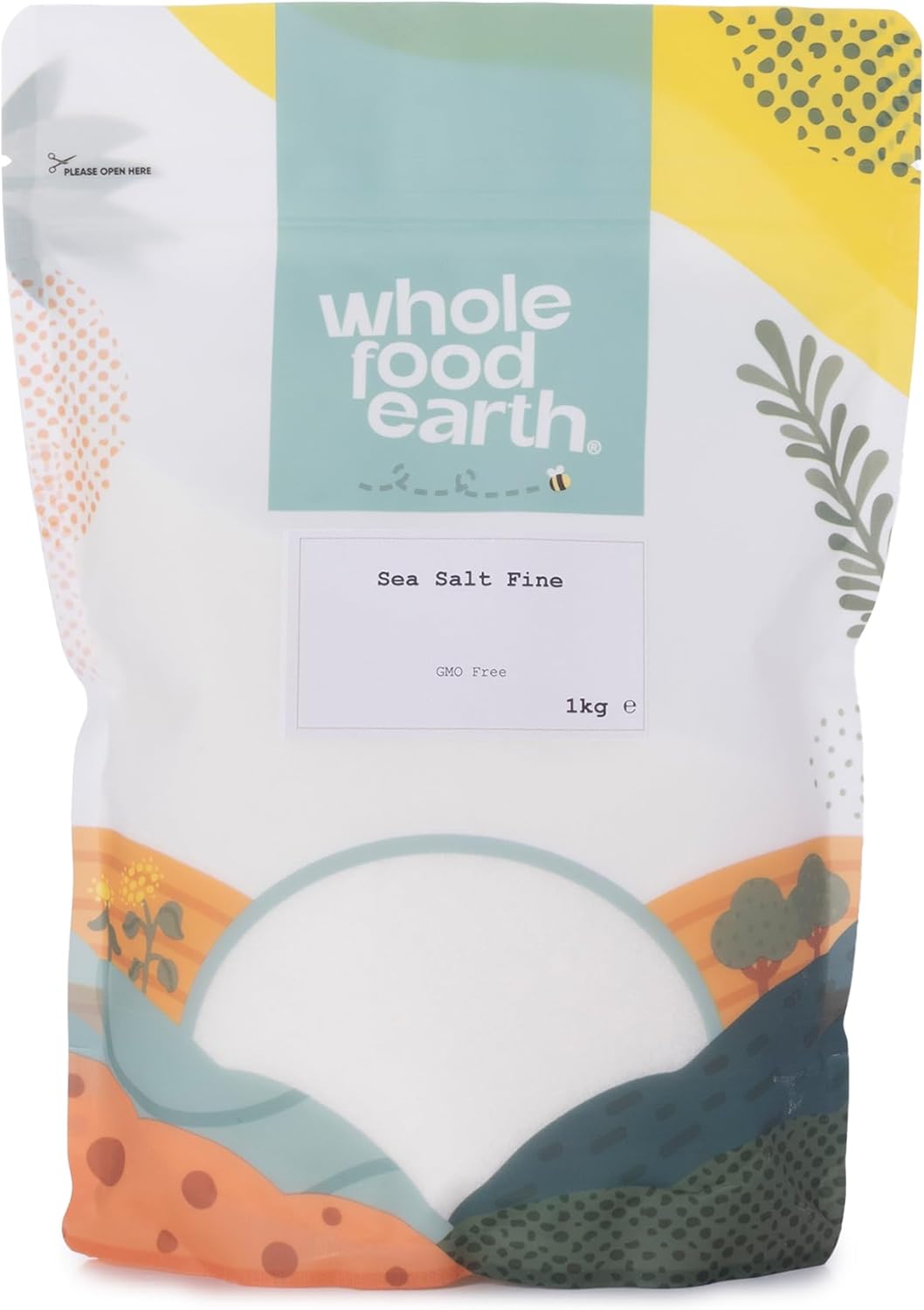 Wholefood Earth Fine Sea Salt 1 Kg | Gmo Free