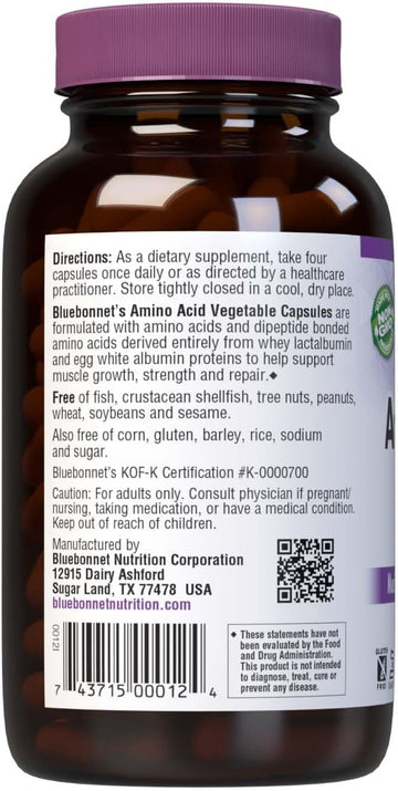 Amino Acid 750 Mg 120 Veg Capsules