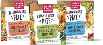 The Honest Kitchen Butcher Block Pâté: Variety Pack Dog Food, 10.5 Oz (Pack Of 3)