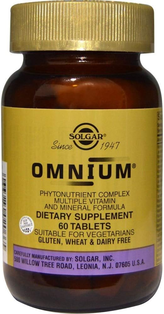 Solgar ? Omnium Phytonutrient Complex Multiple Vitamin & Mineral Formula, 60 Tablets