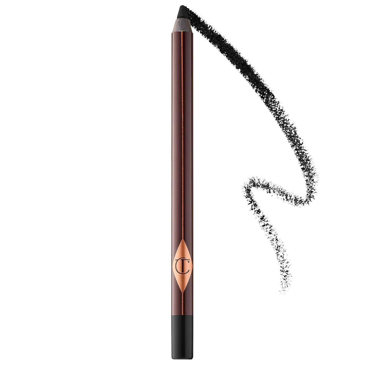 Charlotte Tilbury Rock N Kohl Iconic Liquid Eye Liner Pencil - Bedroom Black - Full Size : Beauty & Personal Care