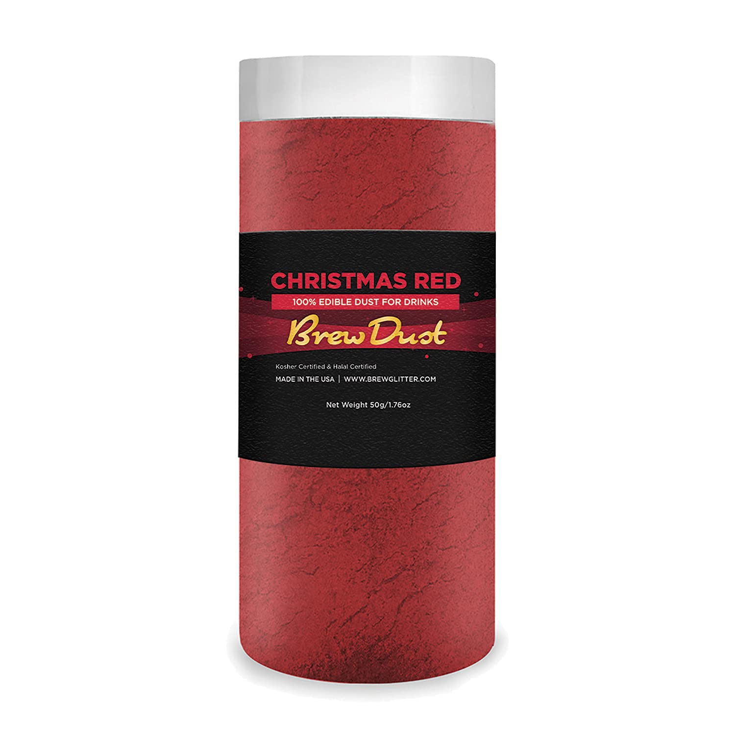 Bakell'S Christmas Red Brew Dust (50G, 1X Jar) | Edible Glitter Dust For Beer, Cocktails And Mocktail Beverages!