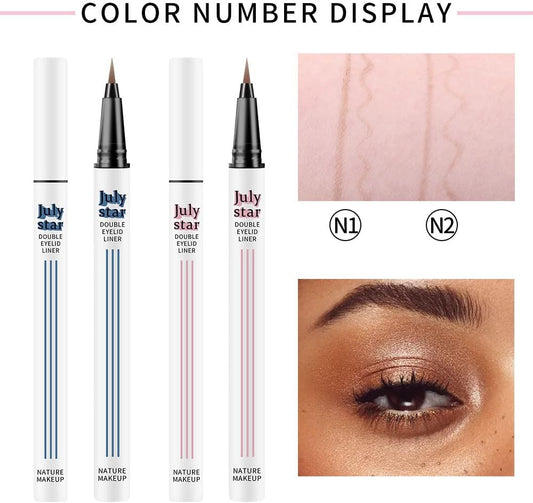 Julystar Lying Silkworm Pen Waterproof Quick-Drying Brown Eyeliner Pen Is Not Easy To Smudge Eye Makeup Natural Lasting Eyeliner