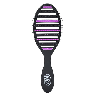 Wet Brush Refresh And Extend Speed Dry Black Detangling Hair Brush -Vented Design And Ultra Soft Heatflex Bristles Are Blow Dry Safe -Removes Dirt Excess Oils And Impurities-Charcoal Infused Bristles