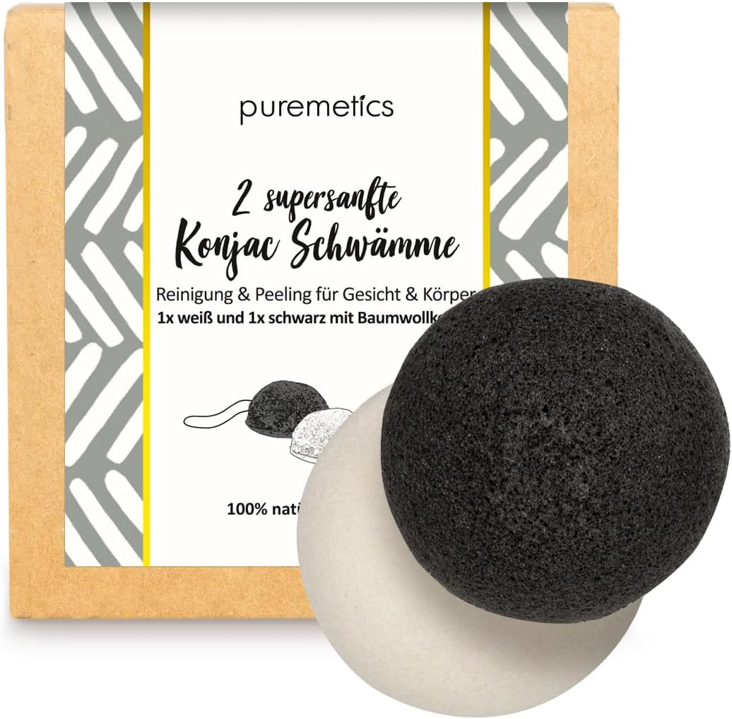 Puremetics Konjac Sponges Super Soft 1 X 2